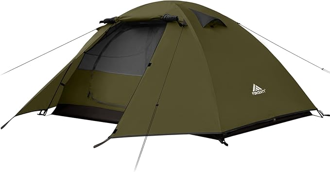 Forceatt Camping Tent 2/3/4 Person, Professional Waterproof & Windproof Lightweight Backpacking Tent Suitable for Outdoor,Hiking,Camping, Mountaineering and Travel