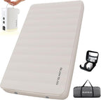 Self-Inflating Sleeping Pad with Portable Electric Air Pump, 4in Thick Memory Foam Camping Mattress for Tent Cot & Car Travel, Fast Inflate & Deflate Camping Pad