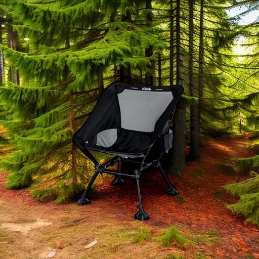 iClimb Ultralight Compact Camping Folding Beach Chair with Anti-Sinking Large Feet