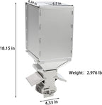 Outdoor Camping Stove Accessory Pellet Bin with Burner for Tent Stove(Silver)