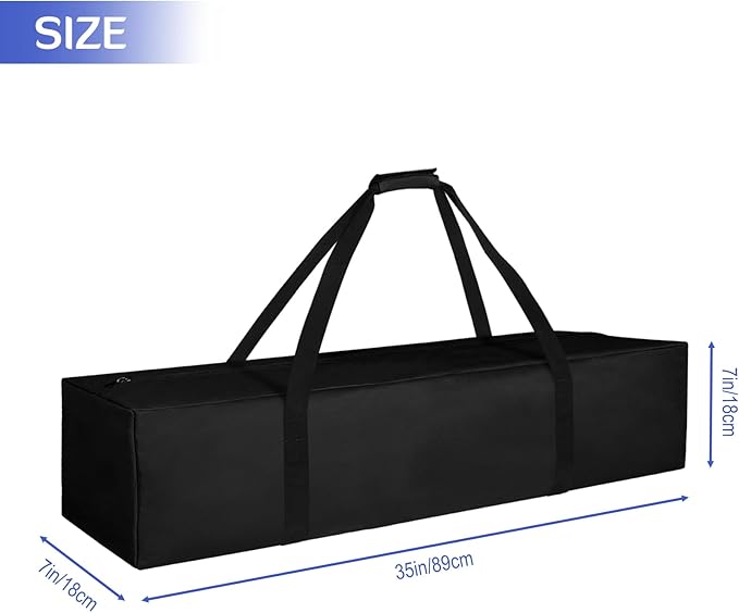 INFANZIA 35inch Sports Duffel Travel Bag, 28L Extra Large Duffel Luggage Bag with Upgrade Zipper, Water Resistant & Foldable Equipment Storage Bag for Fishing Tripod Tent Umbrella, 2PCS