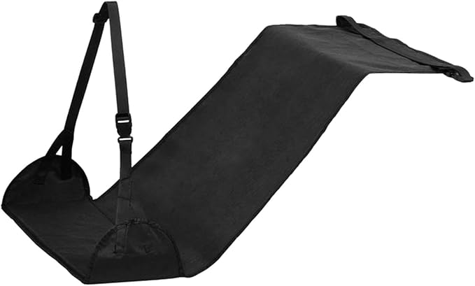 Baoblaze Airplane Foot Hammock Support Adjustable Plane Footrest High Performance Convenient Travel Essentials for Women Men Long Trip, Black