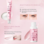 Skin Care Set Cherry Blossom Radiant Hydrating 5 Piece Set Women Beauty Gift Sets Skin Care Kit with Peel-off mask, Toner, lotion，eye cream Travel Kit for Women Teen Girls Mom Daughter Birthday