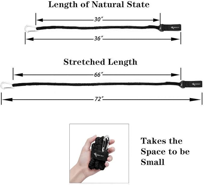 Kayak Paddle Leash Kayak Rod Leash Kayak Paddle Lanyard Stretchable Coiled Lanyard Leash Kayak Fishing Accessories for Kayak and Paddles