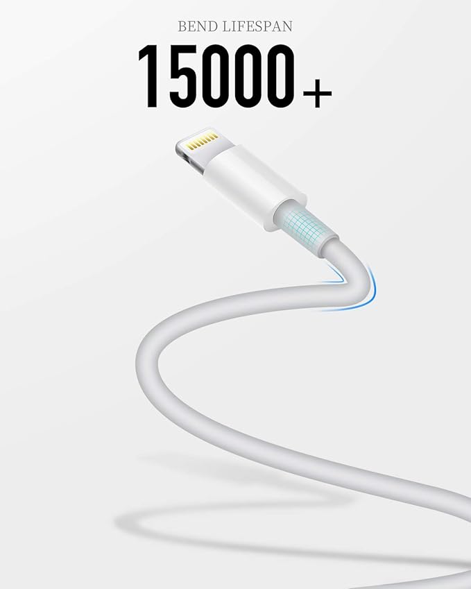 Uzento for iPhone Charger Cord,3 Pack Original USB to Lightning Cable Apple MFI Certified 3Ft, Fast iPhone Charging Cord for iPhone 11/11Pro/11Max/ X/XS/XR/XS Max/8/7/6/5S/SE
