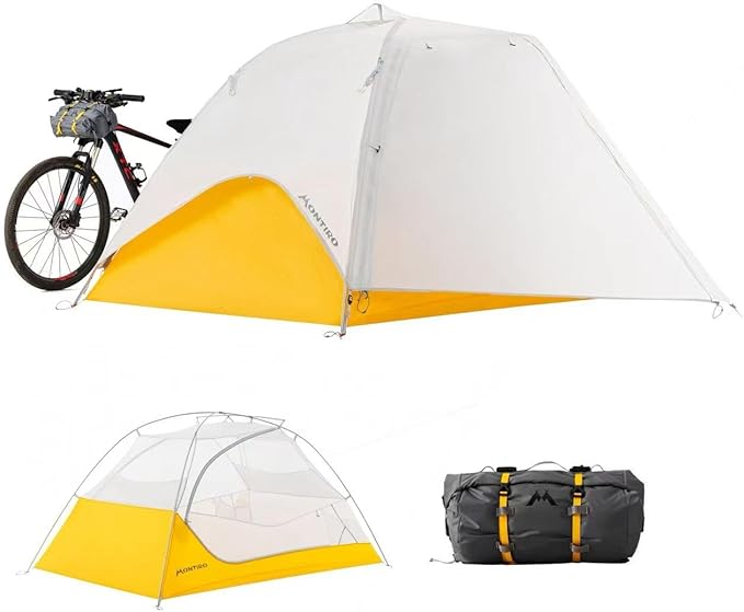Wander Hawk 2-Person Backpacking Tent, Lightweight 2 Person Tent for Bikepacking Backpacking Camping & Hiking