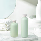 6.8oz Squeeze Bottles with Flip Cap, Refillable Plastic Travel Bottles for Creams, Lotion, Shampoo, Conditioner (2 Pcs)