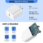 [Apple MFi Certified]6FT iPhone Fast Charger Cord,2Pack USBC i Phone Charge 20W PD USB C Fast Wall Charger Block Lightning Fast Charging Cable for iPhone 14/Pro/Pro Max/Plus/13/12/11/XS/XR/SE2022/iPad