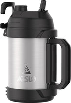 Sports Water Jug - Gallon Water Bottle - Insulated Stainless Steel Bottle for Gym, Workouts, Basketball, Football, Soccer - Keep Water Cold for Up To 24 Hours - 108Oz (StainlessSteel)