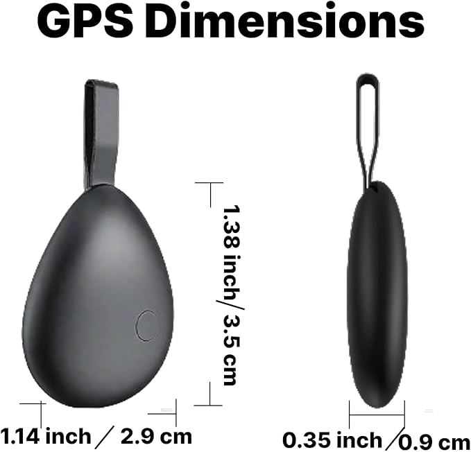 GPS Tracker for Vehicles, Mini Tracking Device for Vehicles, Car Tracker Device Hidden No Subscription Work with Find My (iOS Only), Key Finder, for Kids, Dogs, Luggage, Bag (White, 2 Pack)