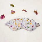 Sleep Mask Pure Cotton Eye Mask with Elastic Band,Comfort Sleeping Shade for Nighttime Sleeping, Traveling & Napping,Side Sleeper Eye Cover Cooling with Travel Bag Gift Package(Floral)