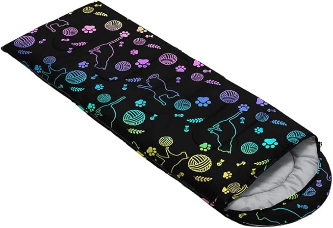 QOOMO Camping Sleeping Bags,3 Season Warm & Cool Weather,Lightweight,Waterproof Sleeping Bags for Adults & Kids,Traveling,and Outdoors,Camping Gear Equipment