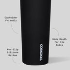 Corkcicle Sport Canteen - Keeps Drinks Cold 25 Hours - Stainless Steel Water Bottle - Triple-Insulated - Spill-Proof - Summer Drinkware Gift - Keeps Drinks Ice Cold - 20 oz - Black