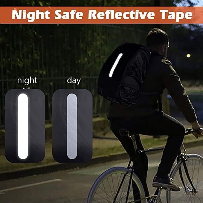 2 Pack Waterproof Rain Cover for Backpack, Backpack Rain Cover with Reflective Strip，Rucksack Rain Cover for Bicycling/Hiking