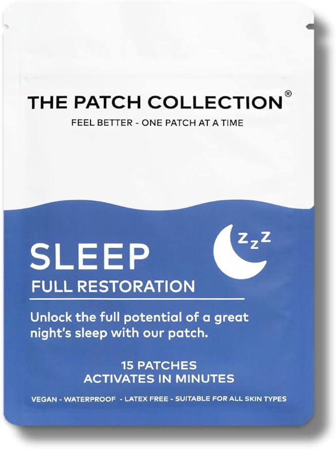 The Patch Collection® - Deep Sleep Aid Patches | Melatonin, Valerian Root, Passion Flower, Magnesium for Nighttime Support | Vegan Friendly Waterproof Patch, Latex Free (Pack of 15)