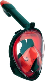 Full Face Snorkel Mask Adults with Dry Top System, Detachable Camera Mount, 180 Panoramic Anti-Fog Anti-Leak Diving Mask for Adult and Kids