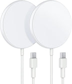 Magnetic Wireless Charger 2-Pack for iPhone Wireless Charger Pad, Max Fast for Magsafe Phone Adapter for iPhone 16/16 Plus/16 Pro/16 Pro Max/15/15 Pro/15 Plus/ 14/13 Series/AirPods Pro 2