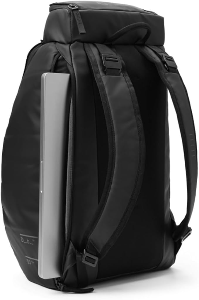 Db Journey The Hugger - Durable Travel Backpack with Laptop Compartment for Work & Gym, Luggage Backpack with Roller Bag Attachment, Full-Zip Main Compartment, 30L - Forest Green