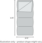 Coleman Kompact 20°F/30°F/40°F Sleeping Bag, Cool-Weather Adult Sleeping Bag with Heat Retention, Stuff Sack, & Snag-Free Zipper, Great for Camping, Sleepovers, Guests & More