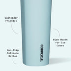 Corkcicle Sport Canteen - Keeps Drinks Cold 25 Hours - Stainless Steel Water Bottle - Triple-Insulated - Spill-Proof - Summer Drinkware Gift - Keeps Drinks Ice Cold - 32 oz - Powder Blue