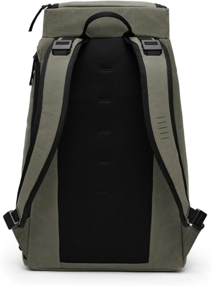 Db Journey The Hugger - Durable Travel Backpack with Laptop Compartment for Work & Gym, Luggage Backpack with Roller Bag Attachment, Full-Zip Main Compartment, 30L - Forest Green