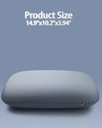 Camping Pillow, Small Pillows for Chair, Memory Foam Travel Pillow for Sleeping with Cool & Breathable Washable Cover Ideal for Travel, Hiking, Airplane and Car - Dark Grey