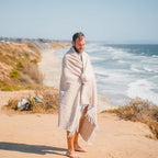 Open Road Goods Solid Color Mexican Yoga Blanket – Large Handwoven Throw for Yoga, Beach, Camping or Home – Soft and Durable Cotton Blend