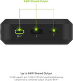 Mophie Powerstation Laptop Prime27-27,000mAh Portable Power Bank with 60W USB-C PD Fast Charging, Multi-Device, LED Indicator, Eco-Friendly, Type-A, USB-C Compatible