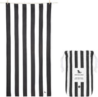 Dock & Bay Customized Beach Towel - Quick Dry, Sand Free - Compact, Lightweight - 100% Recycled - Includes Bag - Cabana - Kamari Charcoal - Large