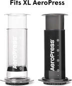 AeroPress XL Coffee Maker Natural Paper Micro-Filters – Round Replacement Coffee Filters, Unbleached, Compostable Paper Filters, Fits XL Size AeroPress Coffee Makers, 200 Count