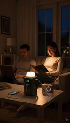 Alpatronix Camping Portable Power Station 198.4Wh (62000mAh), 100W Fast Charging Power Bank with Detachable LED Lights, Outdoor Generator with LifePO4 Battery for Home Backup, Travel & Emergencies.