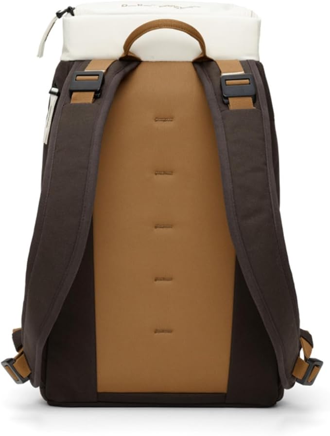Db Journey The Hugger - Durable Travel Backpack with Laptop Compartment for Work & Gym, Luggage Backpack with Roller Bag Attachment, Full-Zip Main Compartment, 20L - Cappuccino