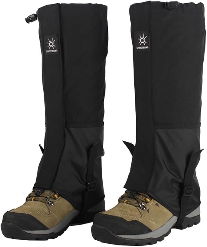 Gaiters for Hiking Waterproof, Leg Gaiters with Upgraded Zipper Design, Lightweight Shoe Gaiters for Men Women, Dirt-Proof Ripstop Hiking Gaiters, Breathable Boot Gators for Hunting