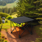 ROCK CLOUD Portable Camping Table Ultralight Aluminum Camp Table Folding Compact Beach Table for Camping Hiking Backpacking Outdoor Picnic(Reinforced Frame-Small)