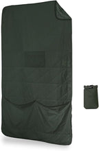 Gravel Layover Blanket – Compact, Warm Down Alternative with Travel Pouch (Spruce)