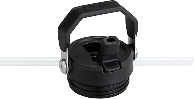 Stanley IceFlow Flip Straw 2.0 Water Bottle 24 OZ | Built-In Straw with Larger Opening | Lightweight & Leak-Resistant | Insulated Stainless Steel | BPA-Free | Black 2.0