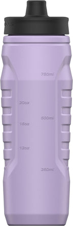 Under Armour Squeeze Water Bottles, 32 oz Water Bottles, Sideline Sports Water Bottle with Quick-Shot Lid, Quick & Easy Hydration, Gym Water Bottles, Squeeze Bottle, 1 32oz Bottle