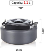 Doorslay Camping Kettle Tea Kettle Coffee Pot 1.1L/38.7fl oz Camp Coffee Pot Camping Kettle