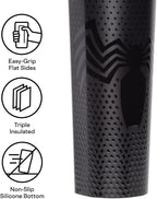 Corkcicle Marvel Sport Canteen - Insulated Stainless Steel Water Bottle - Compact & Travel-Friendly - Durable - Dishwasher Safe - BPA Free - Wide Mouth - Non-Slip Silicone Base - 20 oz - Venom