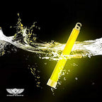 EVERLIT Survival Emergency Glow Sticks- 6 Inches Light Sticks for First Aid Kit, Survival Kit, Camping, Hiking, Outdoor, Disasters, Emergencies Up to 12 Hours Duration… (24 Pack, Yellow)