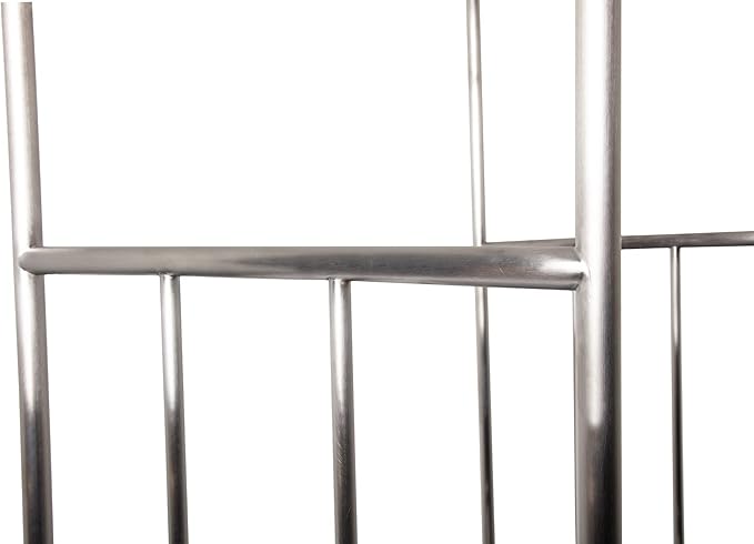 Stainless Steel Luggage Cart – 800lb Capacity – Bellman Cart w/ 6” Air Filled Tires & Gray Carpet, for Hotel, Resorts, Condos, Commercial Use (Value Valet Series)