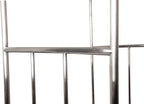 Stainless Steel Luggage Cart – 800lb Capacity – Bellman Cart w/ 6” Air Filled Tires & Black Carpet, for Hotel, Resorts, Condos, Commercial Use (Value Valet Series)