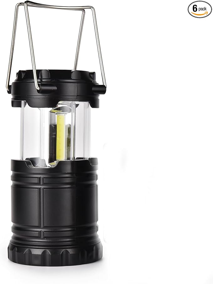 Lantern Collapsible Camping Light, Battery Operated Lanterns LED Super Bright for Power Outages Indoor Emergency Outdoor Camping Hiking Kit (COB-1)