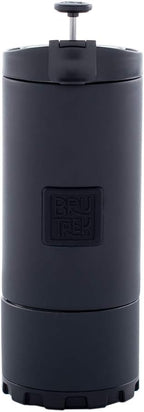 OVRLNDR Travel Coffee French Press, 24 fl.oz Capacity, Double Wall Vacuum Insulated, Easy To Clean Removable Bottom, No Spill Lid, On The Go Coffee Brewing (Obsidian)