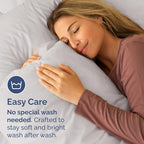 Pillowcases - Ultra Soft Hotel Quality Pillowcase Covers - Comfy, Cozy & Wrinkle Free - Shrinkage and Fade Resistant - Machine Washable Pillow Protectors - (King, Light Grey, 4 Piece Set)