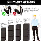 COOLBEBE 36-Inch Large Travel Duffle Bag, 100L Heavy Duty Luggage for Sports Equipment, Camping & Moving, Water Resistant, Black