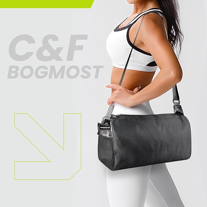 C&F BOGMOST Small Travel Duffel Bag Foldable Waterproof Gym Bag for Gym Beach Swim Bags Men Women Duffle Bag Lightweight Oxford Cloth Sports Bags -Grass Green