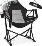 Portable Hammock Camping Chair with Adjustable Back, Folding Hammock Chair Supports 330lbs, Camping Swing Chair for Adults, Camping Hammock Chair for Lawn, Concerts, Backyard, Stargazer