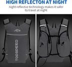 INOXTO Running Hydration Vest Backpack,Lightweight Insulated Pack with 1.5L Water Bladder Bag Daypack for Hiking Trail Running Cycling Race Marathon for Women Men