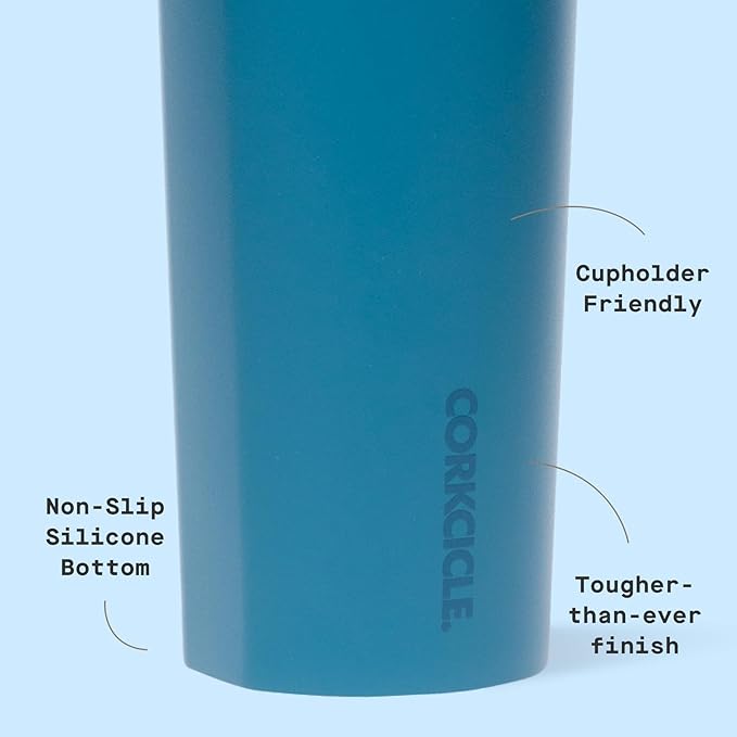 Corkcicle Classic Canteen - Keeps Drinks Cold for 25 Hours - Triple-Insulated Stainless Steel - Dishwasher Safe - Summer Drinkware Gift - Keeps Drinks Ice Cold - 16 oz - North Shore
